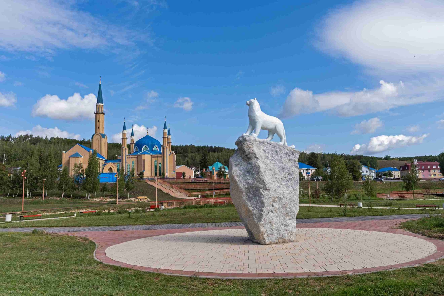 Скульптура Белый Барс